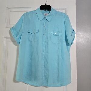 Turquoise Blouse XL - Kim Rogers